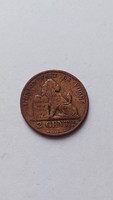 2 Cent 1871 Belgium, rare issue year!