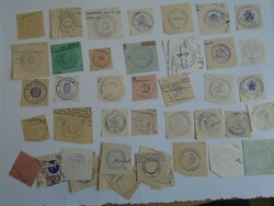 D202437  KISKUNFÉLEGYHÁZA  régi bélyegző-lenyomatok  33+ db.   kb 1900-1950's