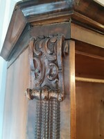 Wardrobe, built-in, with carved decoration, end of the 19th century.