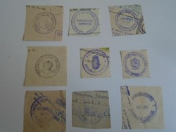 D202438 kiskunmajsa old stamp impressions 7+ pcs. About 1900-1950's