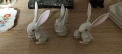 Aquincum porcelain 3 bunnies