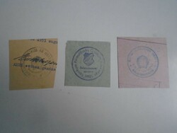 D202405 BALATONKENESE    régi bélyegző-lenyomatok 3 db.   kb 1900-1950's