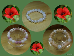 Bracelets made of 3 colored acrylic 