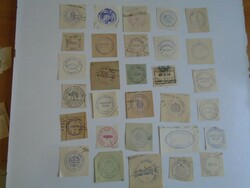 D202408 Abbotsalók old stamp impressions 30 pcs. About 1900-1950's