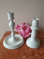 Herend white candle holders
