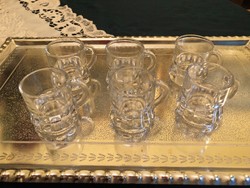 6 pcs. Glass of brandy with ears