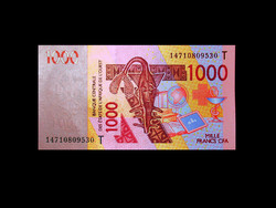 UNC - 1000 FRANCS - NYUGAT-AFRIKAI ORSZÁGOK - 2003 ( A közös pénz!) Olvass!