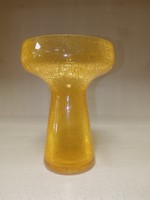 Orange stained glass goblet