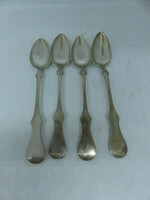 4 Pieces 13 latos antique silver tea spoons, Pest, 1859, giergl alajos