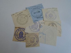 D202454 KŐSZEG  régi bélyegző-lenyomatok  8 db.   kb 1900-1950's