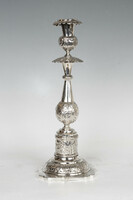 Ezüst antik orosz gyertyatartó (1870-es)