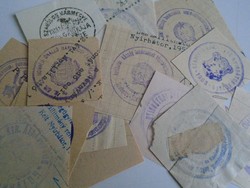 D202495  NYÍRBÁTOR  régi bélyegző-lenyomatok  15 db.   kb 1900-1950's