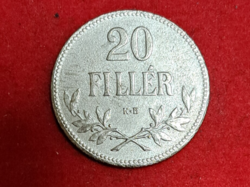 1918. 20 Filér Hungarian royal bill (2039)