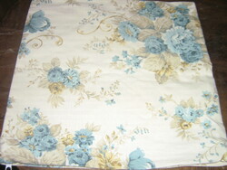 Beautiful vintage style blue rose decorative cushion cover