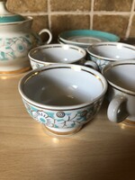 Soviet coffee cup set, 6 cups, 6 plates