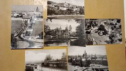 Budapest 1962-1968, old postcards, 6 pcs.