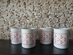 4 old porcelain mugs from Zsolna, for replacement
