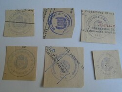 D202476 MÁRIANOSZTRA  régi bélyegző-lenyomatok  6  db.   kb 1900-1950's