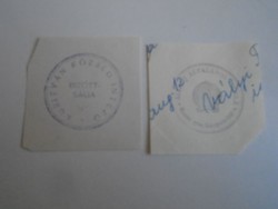 D202462 KURITYÁN  régi bélyegző-lenyomatok  2 db.   kb 1900-1950's