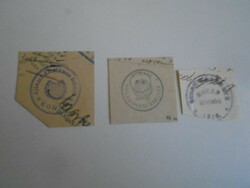 D202445 KÓKAD  régi bélyegző-lenyomatok 3 db.   kb 1900-1950's