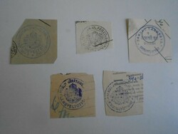D202469 LENGYELTÓTI  régi bélyegző-lenyomatok  4 db.   kb 1900-1950's
