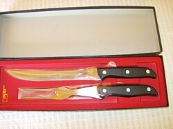 Zepter meat cutting knife and fork set
