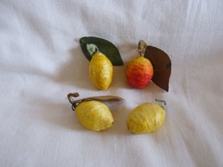 Christmas tree decorations - cotton ornaments! - Fruits!