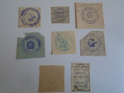 D202460 Kunszentmiklós old stamp impressions 8+ pcs. About 1900-1950's