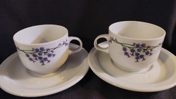 Forget-me-not bella tea cup with base 2 pcs