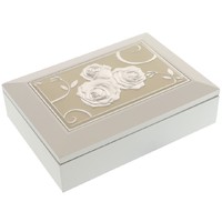 White rose jewelry holder (95543)