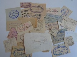 D202459 KUNHEGYES  régi bélyegző-lenyomatok  28 db.   kb 1900-1950's