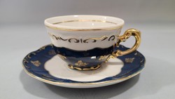 Zsolnay porcelain pompadour mocha, coffee cup + 1 placemat
