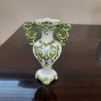 A rare Herend victorian patterned porcelain vase with handles
