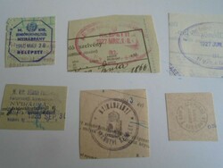 D202492  NYÍRÁBRÁNY   régi bélyegző-lenyomatok 9 db.   kb 1900-1950's