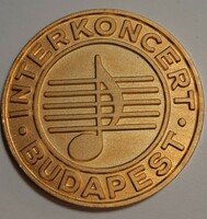 Interconcert Budapest commemorative medal in box