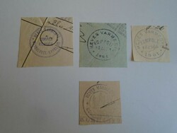 D202447 collated old stamp impressions 4 pcs. About 1900-1950's