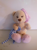 Teddy bear - sleepy - 23 x 10 cm - plush - Austrian - from collection - exclusive - flawless