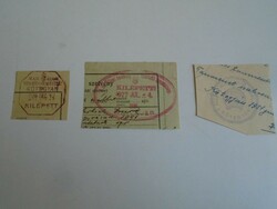 3 old stamp impressions on bundle D202453. About 1900-1950's