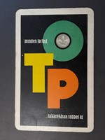 Kártyanaptár 1967 - OTP, minden forint takarékban többet ér feliratos retró, régi zsebnaptár
