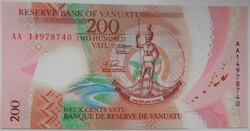 Vanuatu 200 vatu 2014 UNC  Polimer