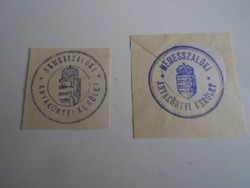 D202487 noblemen old stamp impressions 2 pcs. About 1900-1950's