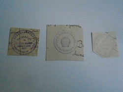 D202481 MÁTRABALLA  régi bélyegző-lenyomatok  3 db.   kb 1900-1950's