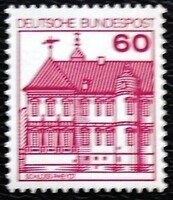 N1028 / Germany 1979 palaces and castles stamp postal clear