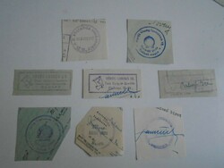 D202478 MARTFŰ régi bélyegző-lenyomatok  8 db.   kb 1900-1950's