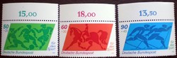 N1046-8sz / Németország 1980 Sportsegély bélyegsor postatiszta ívszéli összegzőszámos