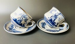 Delft coffee sets in pairs