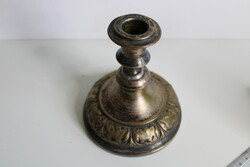 Antique Herrmann silver plated candle holder