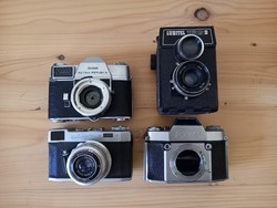 4 defective analog cameras