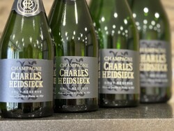 Collection of Charles Heidsieck champagne demo (empty) champagne bottles - collection 4 dummy bottles