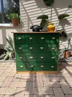 Retro-style dresser with many drawers